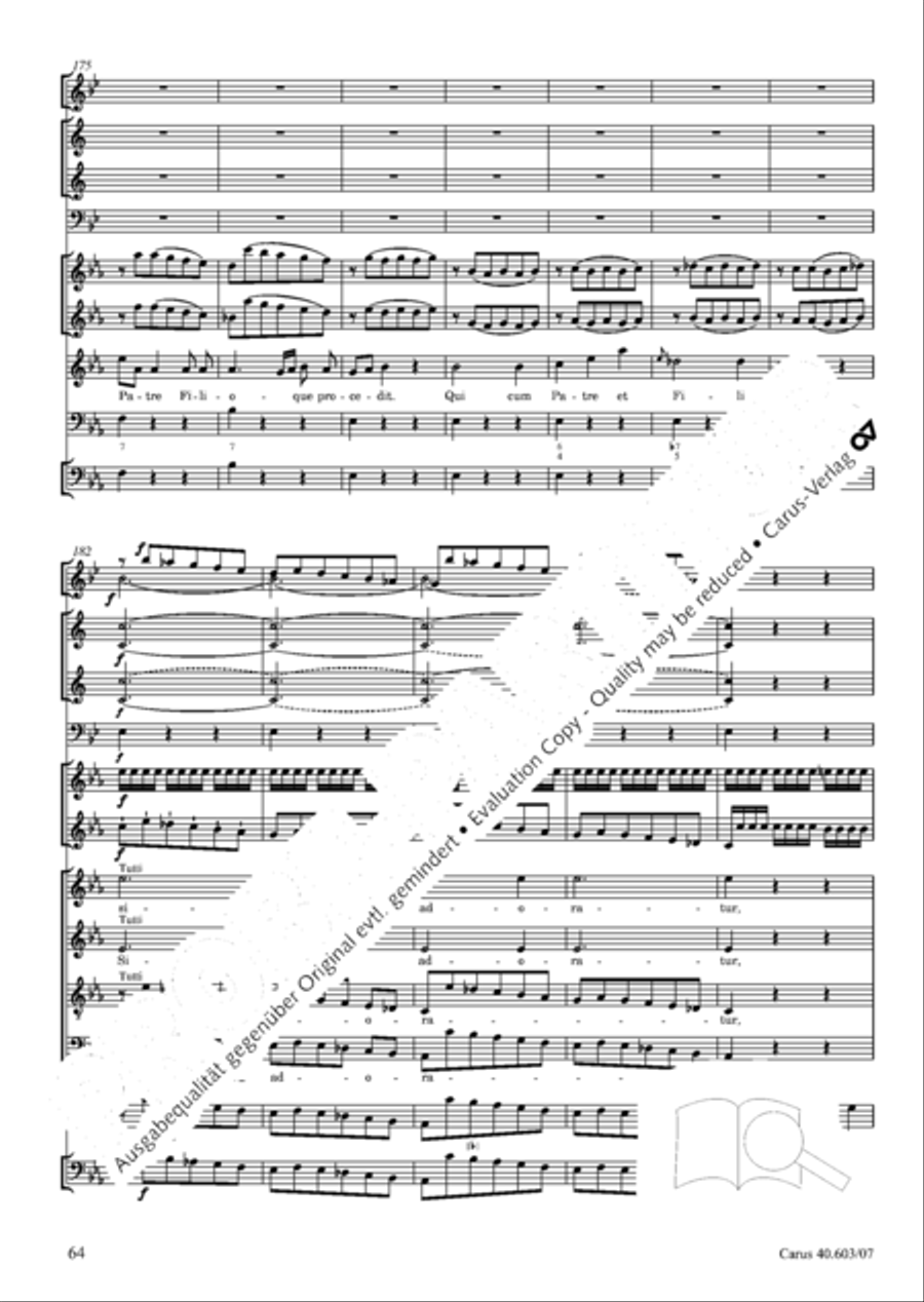 Grosse Orgelsolomesse in Es 4-Part scores gallery preview page 77