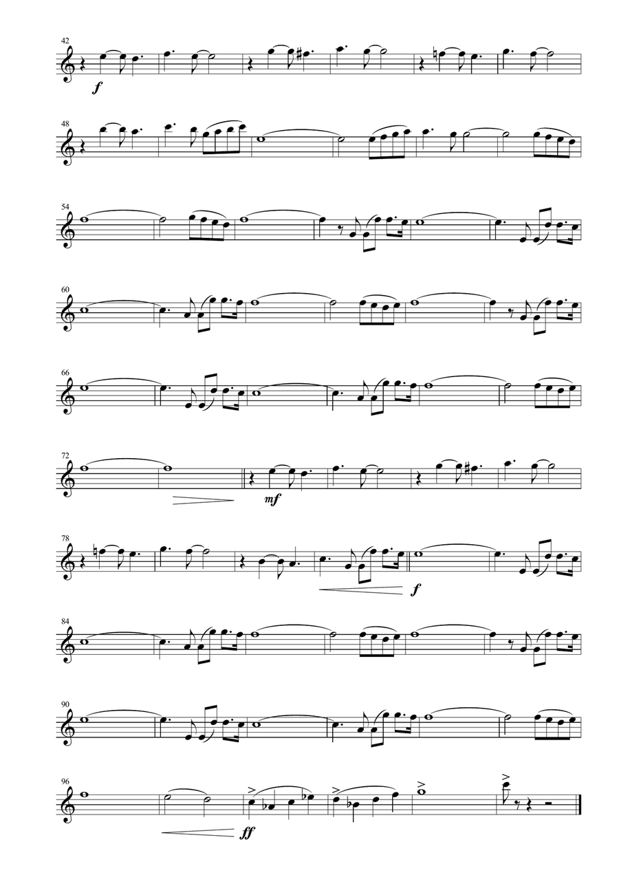The Winner Takes It All Woodwind Quartet scores gallery preview page 2