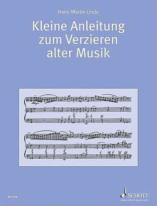 Kleine Anleitung Zum Verzieren Alter Musik