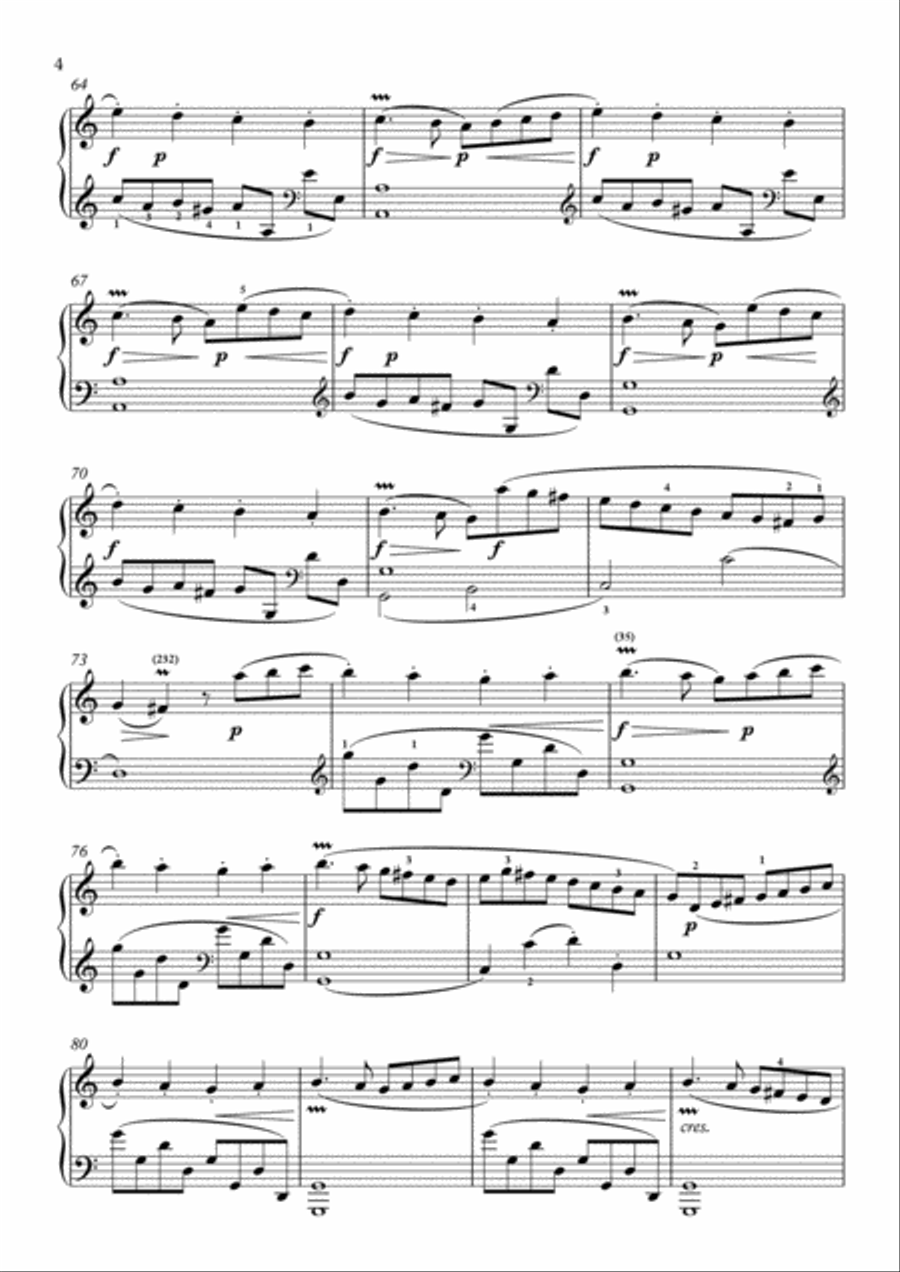 Scarlatti-Sonata in C-Major L.324 K.460(piano) Piano Solo scores gallery preview page 5