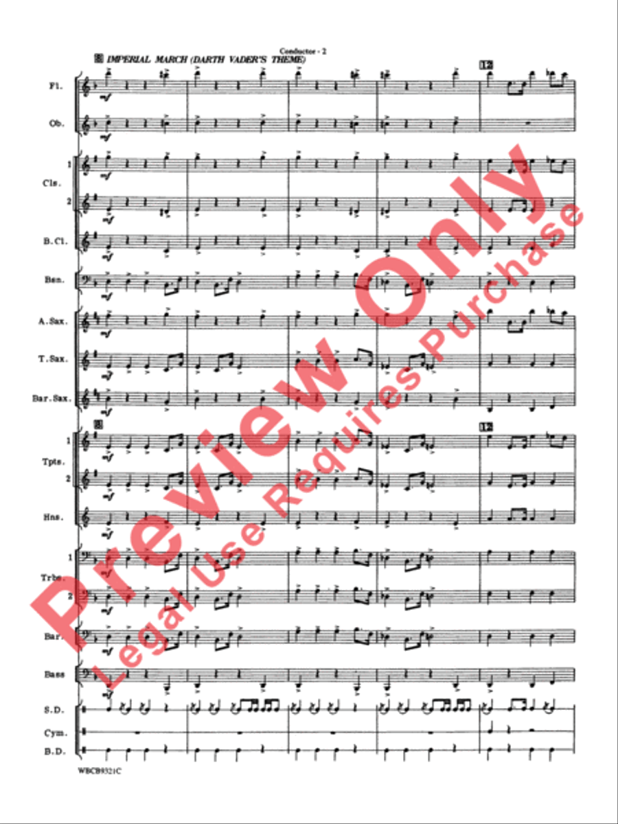 Star Wars Highlights Star Wars Highlights Concert Band scores gallery preview page 5