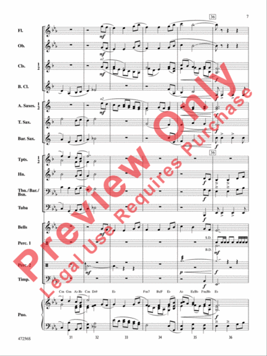 Blessed Legacy Blessed Legacy Concert Band scores gallery preview page 8