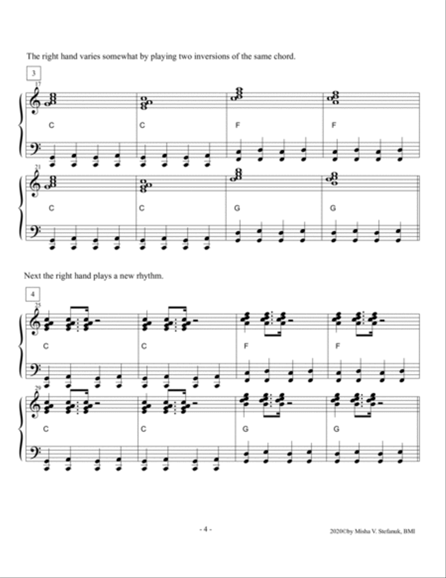 Got the Blues, complete piano blues method Piano Method scores gallery preview page 4
