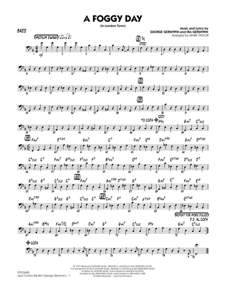 Jazz Combo Pak #41 (George Gershwin) - Bass