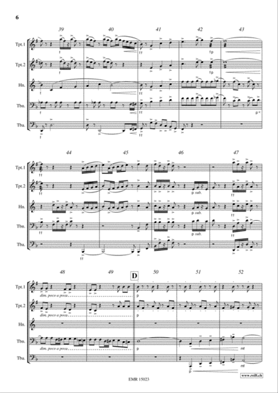 Flash Brass Quintet scores gallery preview page 6