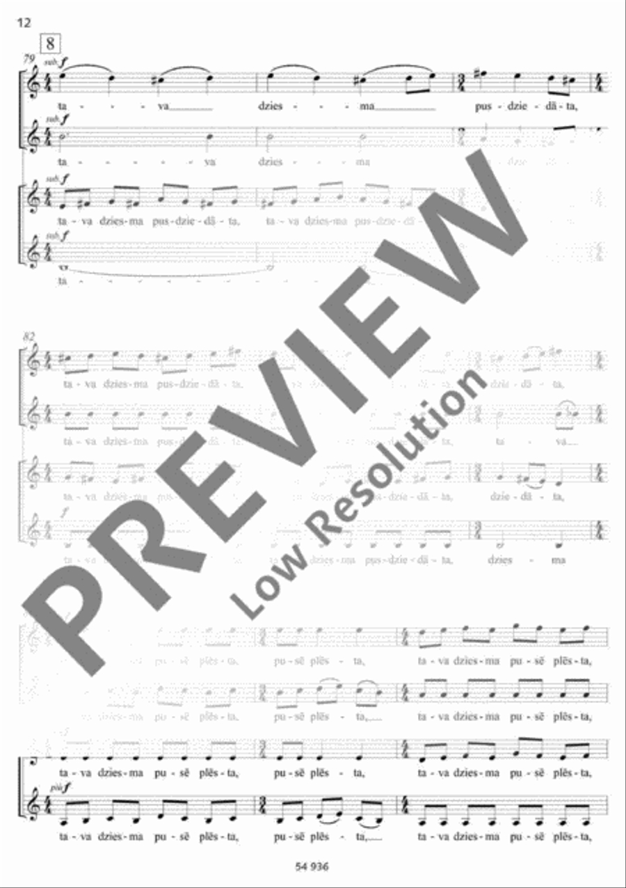 Liepa Liepa SSAA scores gallery preview page 13