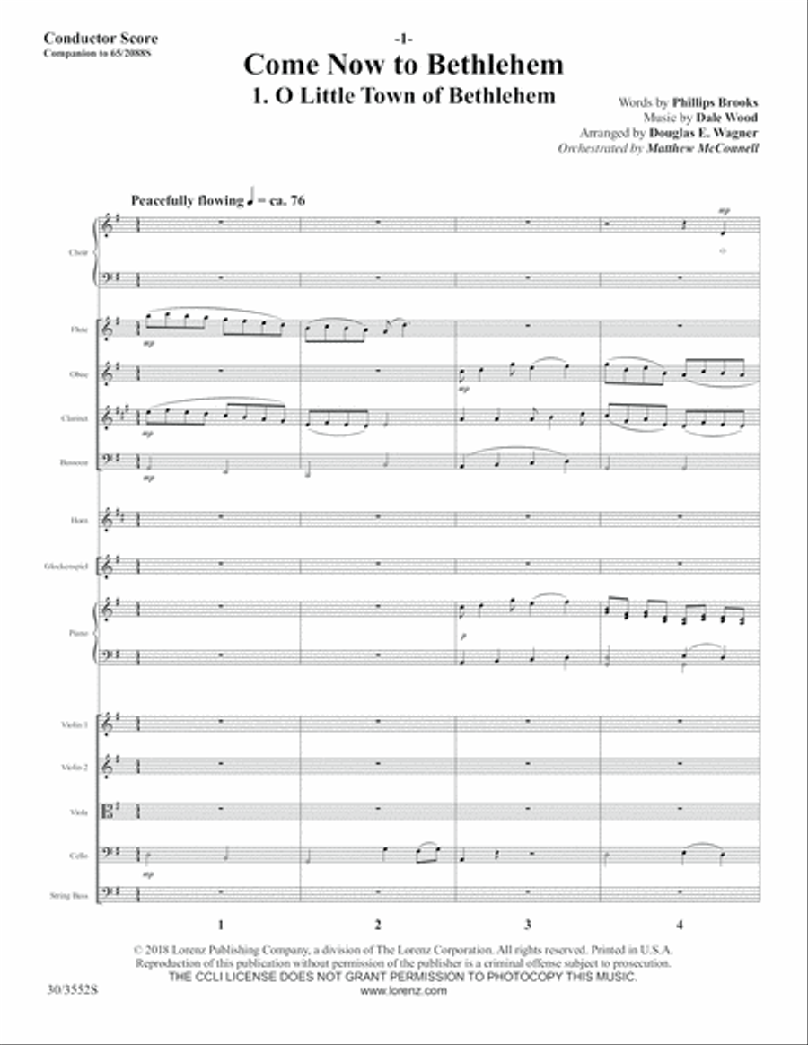 Come Now to Bethlehem - Full Score Choir scores gallery preview page 3