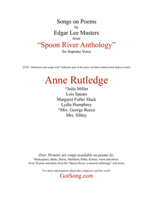 Anne Rutledge from "Spoon River"