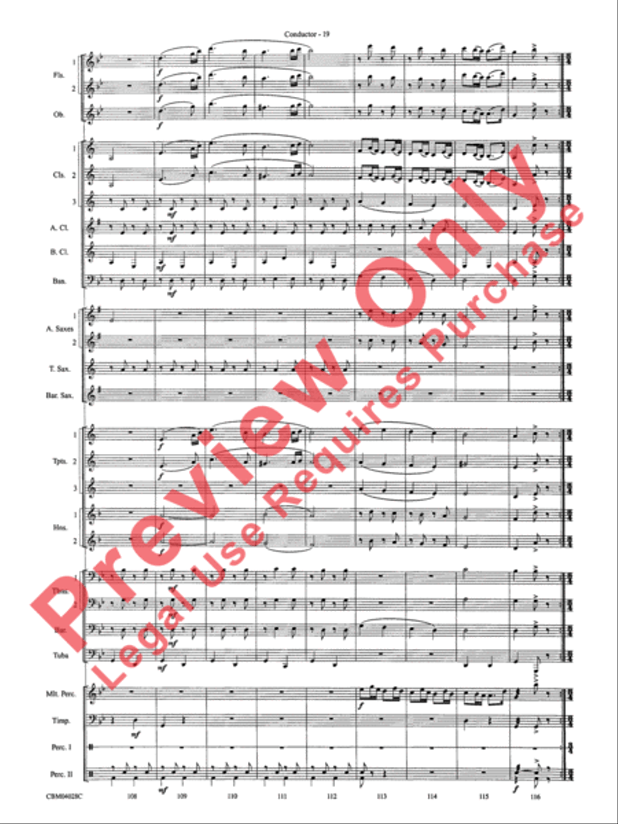 What's Up at the Symphony? Concert Band scores gallery preview page 22