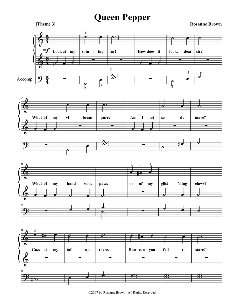 Cat's Meow Suite Easy Piano scores gallery preview page 5