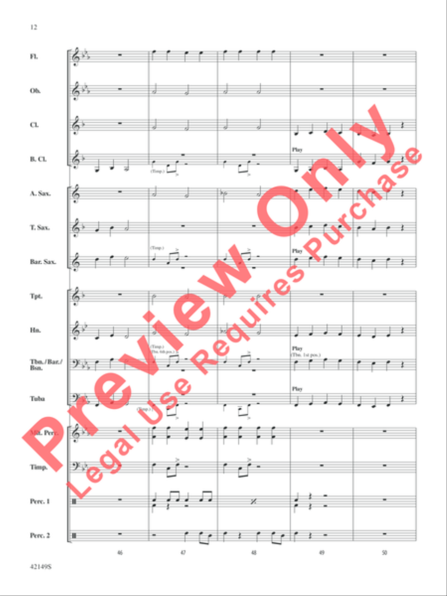 Arikara Concert Band scores gallery preview page 5