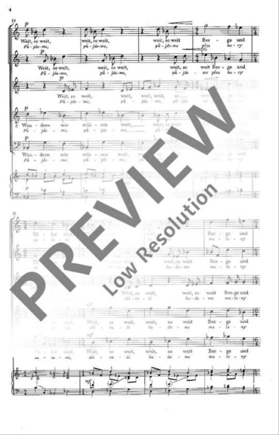 Tschechische Madrigale · České madrigaly SSATB scores gallery preview page 5