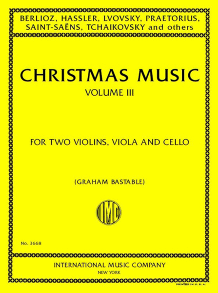 Christmas Music, Volume III image number null