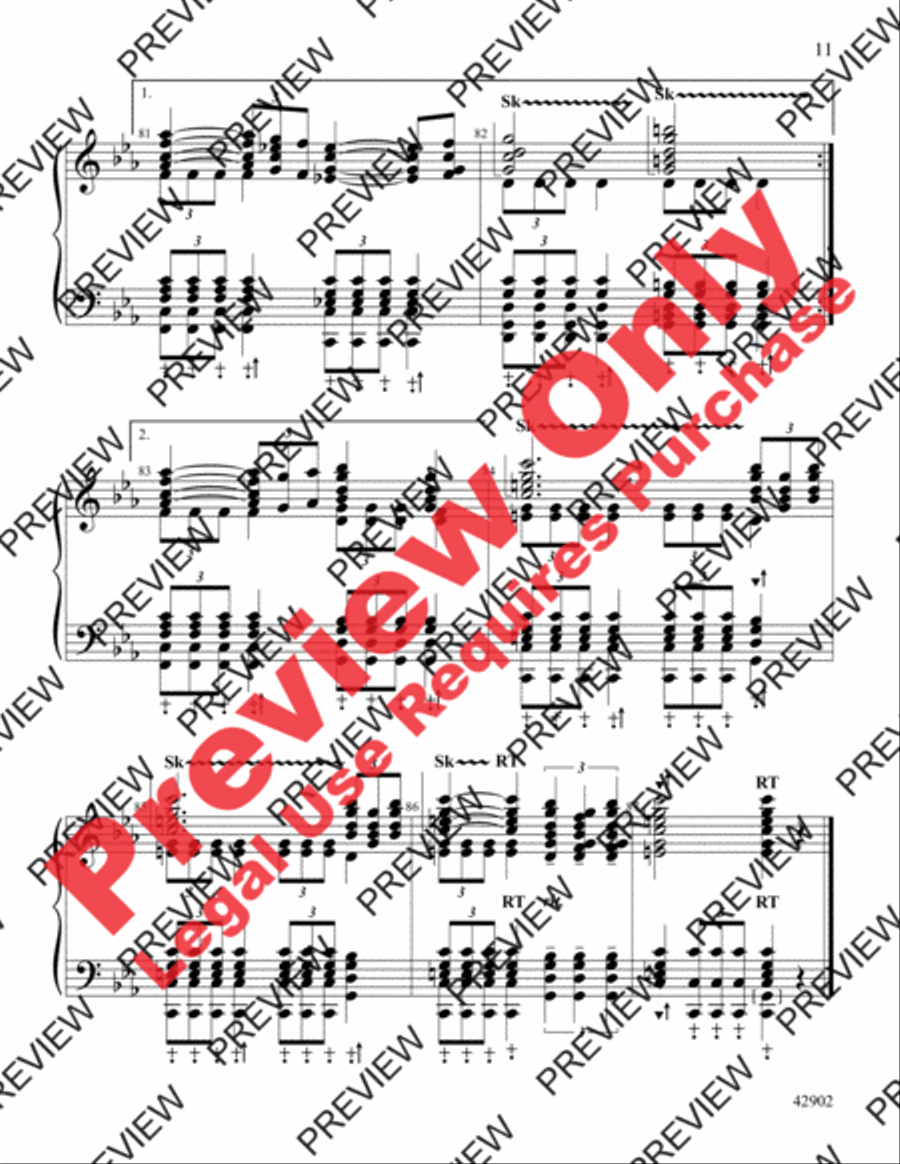 The Lord of the Rings, Themes from Handbell Choir scores gallery preview page 11
