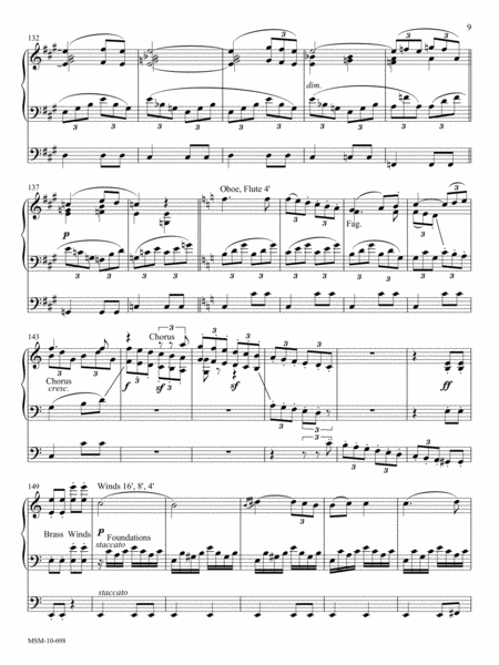 Allegretto (Symphony No. 7, Opus 92) by Ludwig van Beethoven Organ - Sheet Music