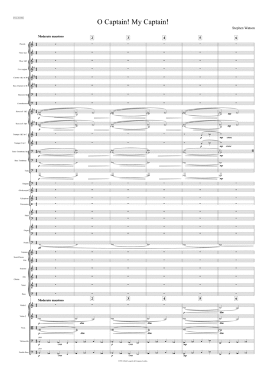 O Captain! My Captain! O Captain! My Captain! Choir scores gallery preview page 3
