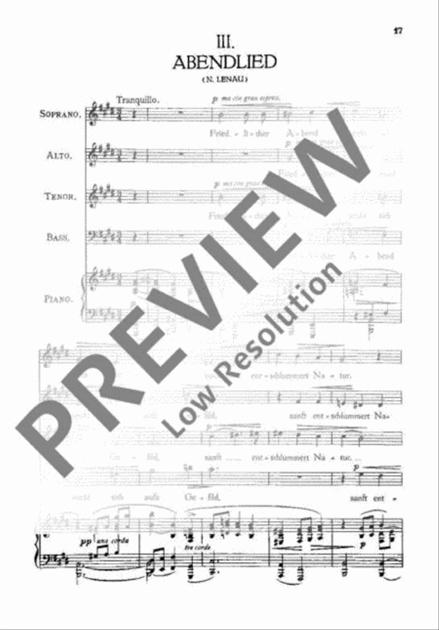Drei Chöre 4-Part scores gallery preview page 20