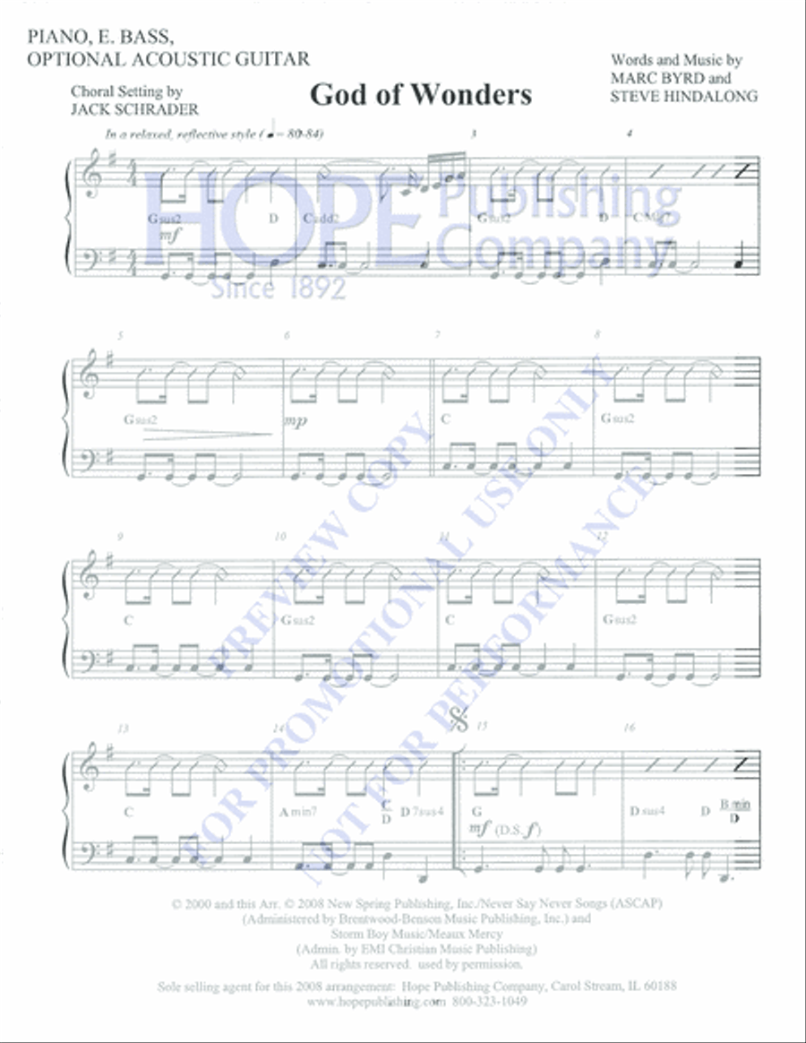 God of Wonders Choir scores gallery preview page 8