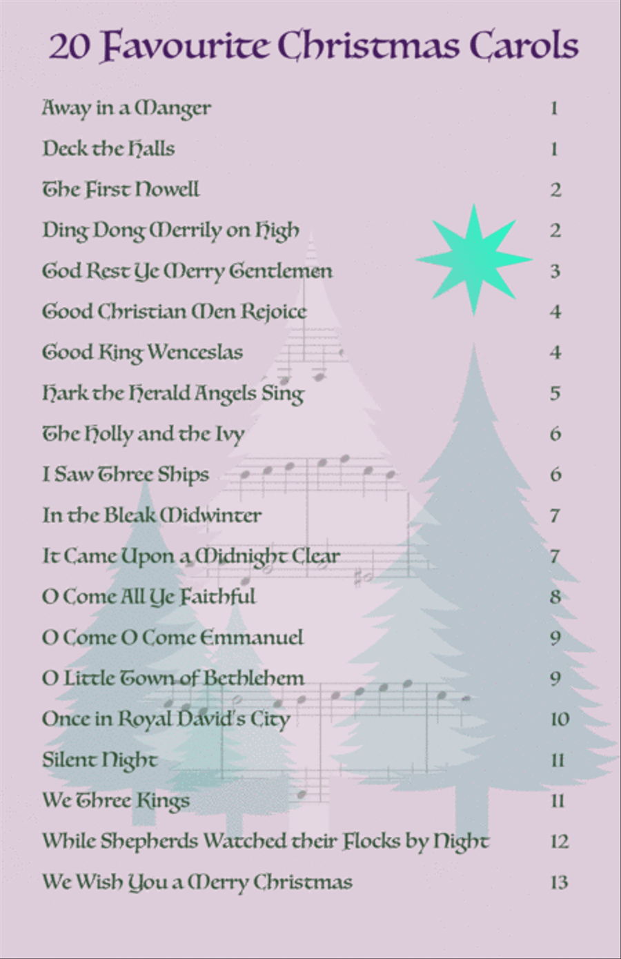 20 Favourite Christmas Carols for Violin Duet image number null