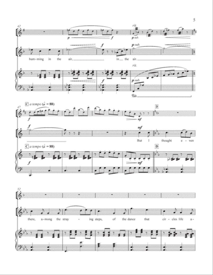 The Great Trees: 4. The Steps of the City Soprano Voice scores gallery preview page 11