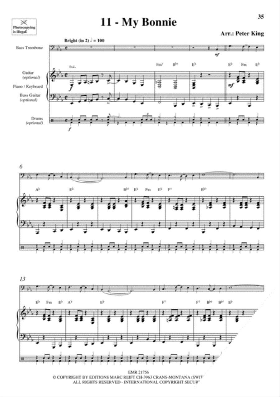 20 Celtic Hits Bass Trombone scores gallery preview page 13