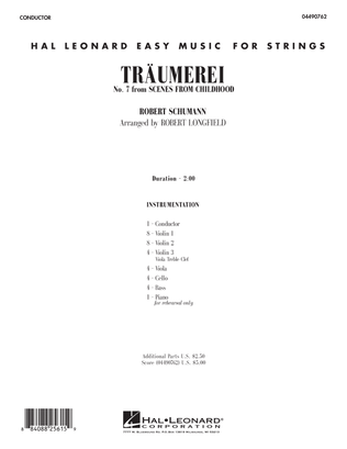 Book cover for Traumerei - Full Score