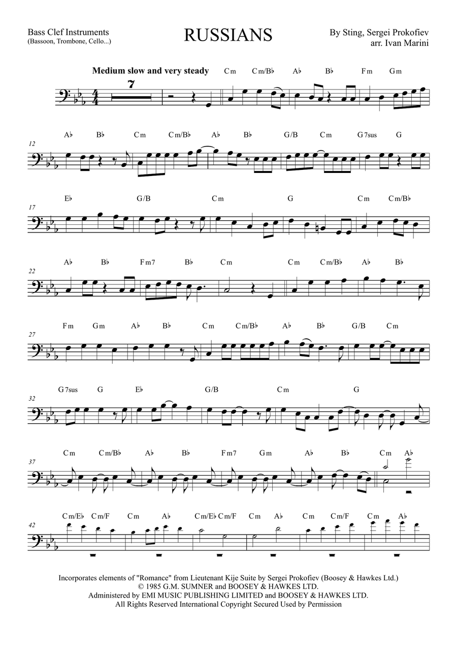 Russians Piano scores gallery preview page 3