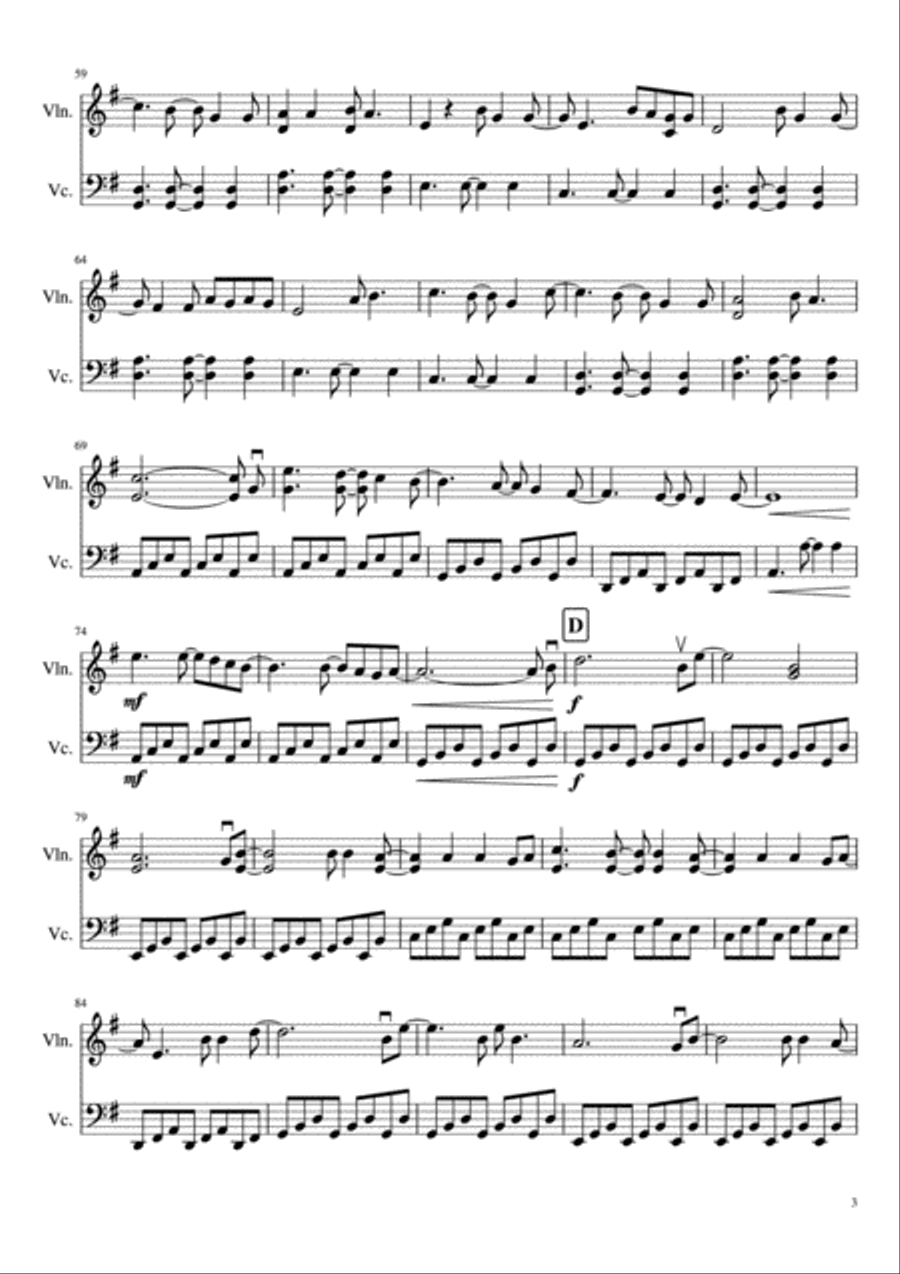 All Of Me String Duet scores gallery preview page 4
