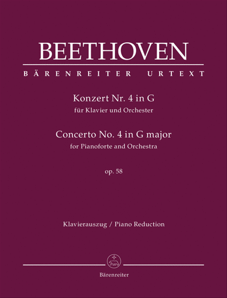 Concerto for Pianoforte and Orchestra Nr. 4 G major op. 58 Piano Solo scores gallery preview page 1