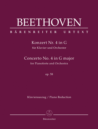 Book cover for Concerto for Pianoforte and Orchestra Nr. 4 G major op. 58