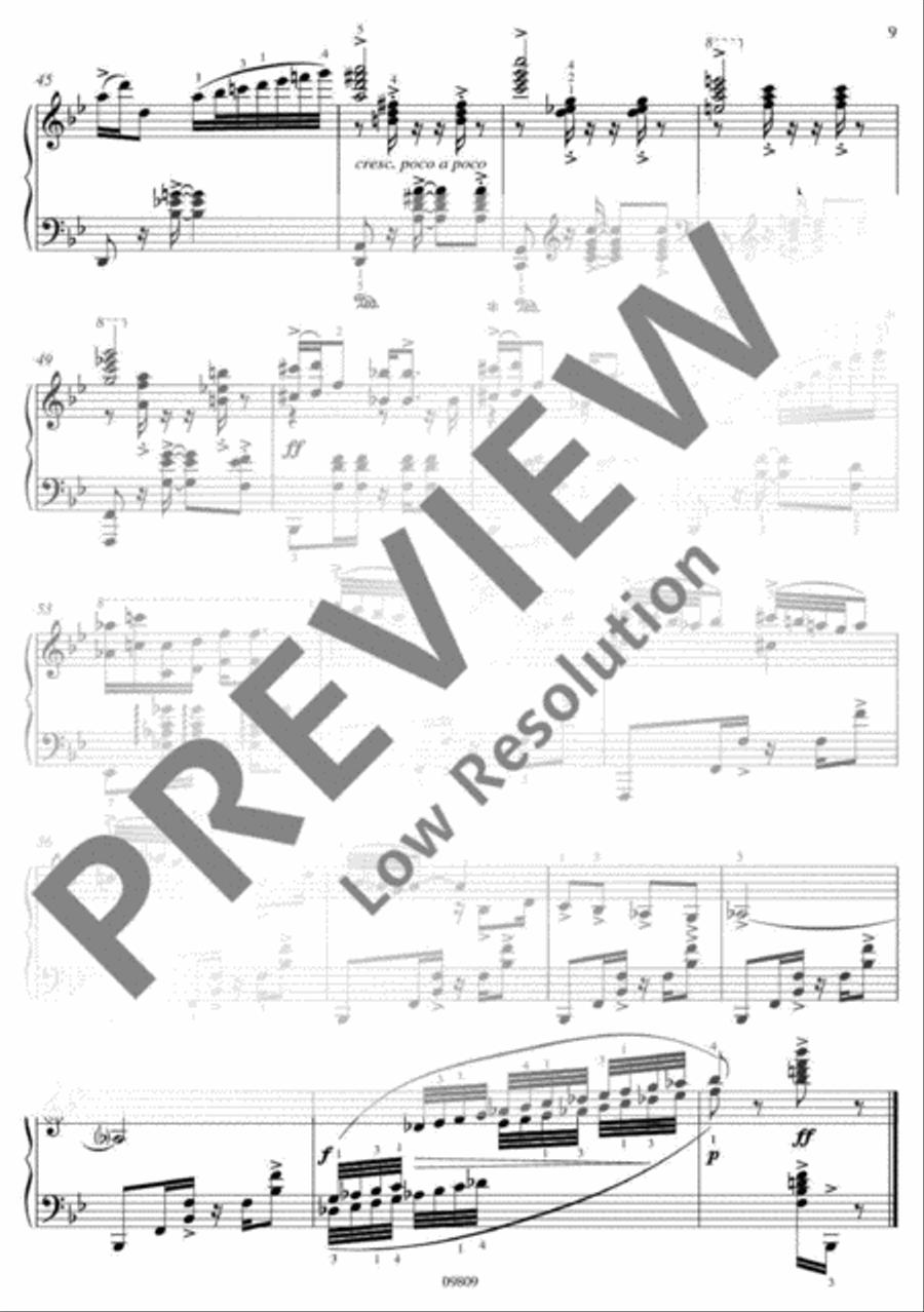 3 Preludes Piano Solo scores gallery preview page 10