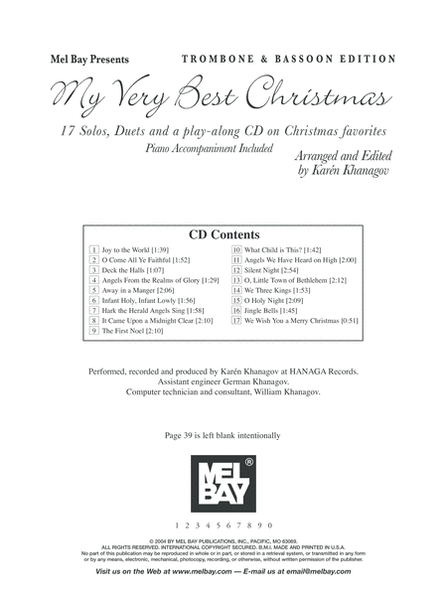 My Very Best Christmas, Trombone & Bassoon Edition-17 Solos, Duets and play-along audio on Christmas favorites image number null