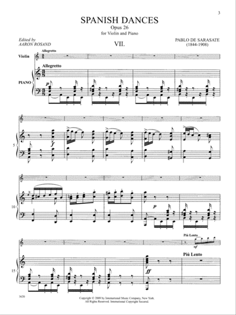 Spanish Dances, Opus 26, Nos. 7 And 8 Violin Solo scores gallery preview page 2