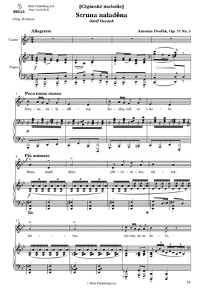 Book cover for Struna naladena, Op. 55 No. 5 (G minor)
