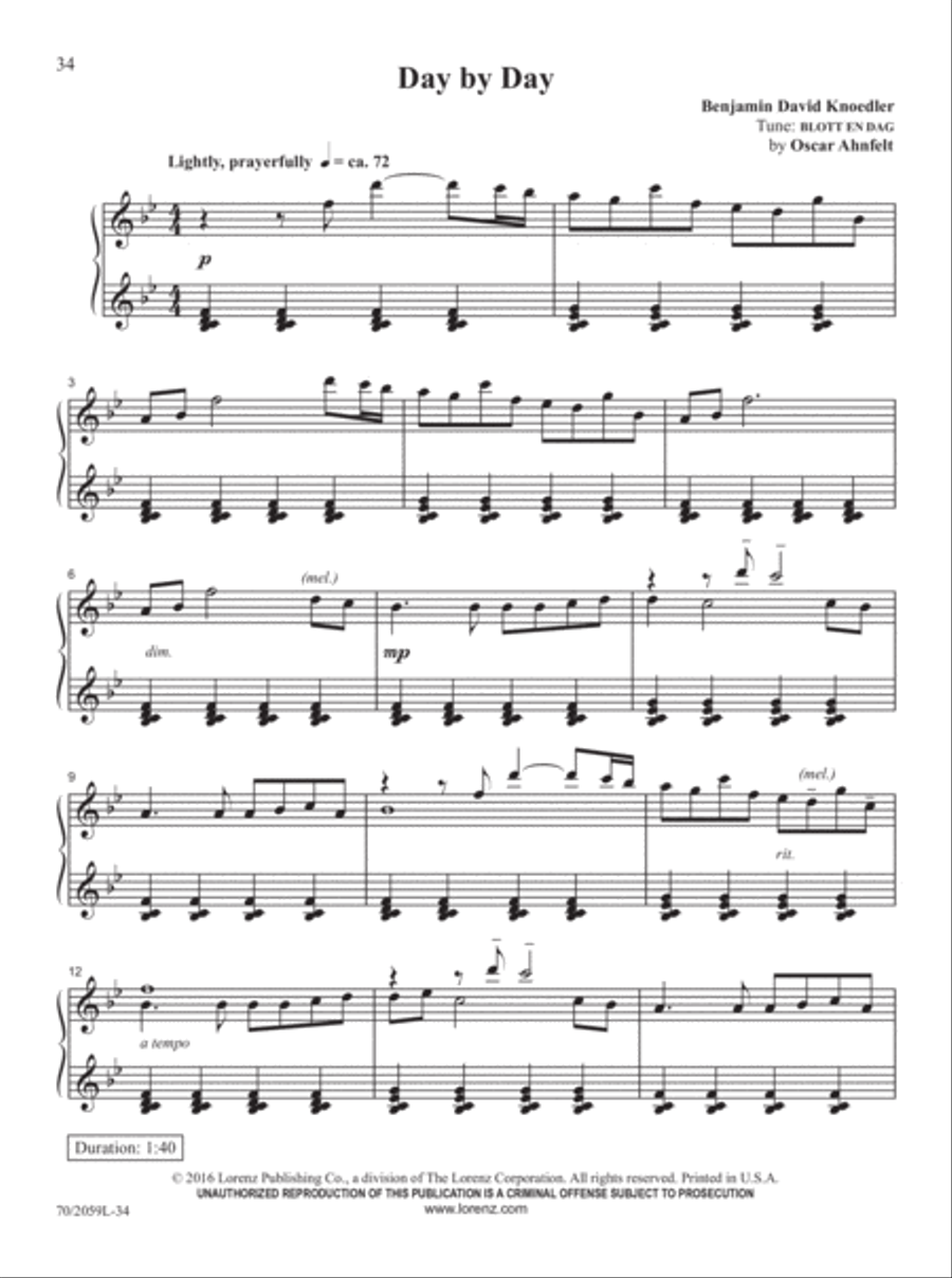 The Church Pianist's Library, Vol. 21 Piano Solo scores gallery preview page 20