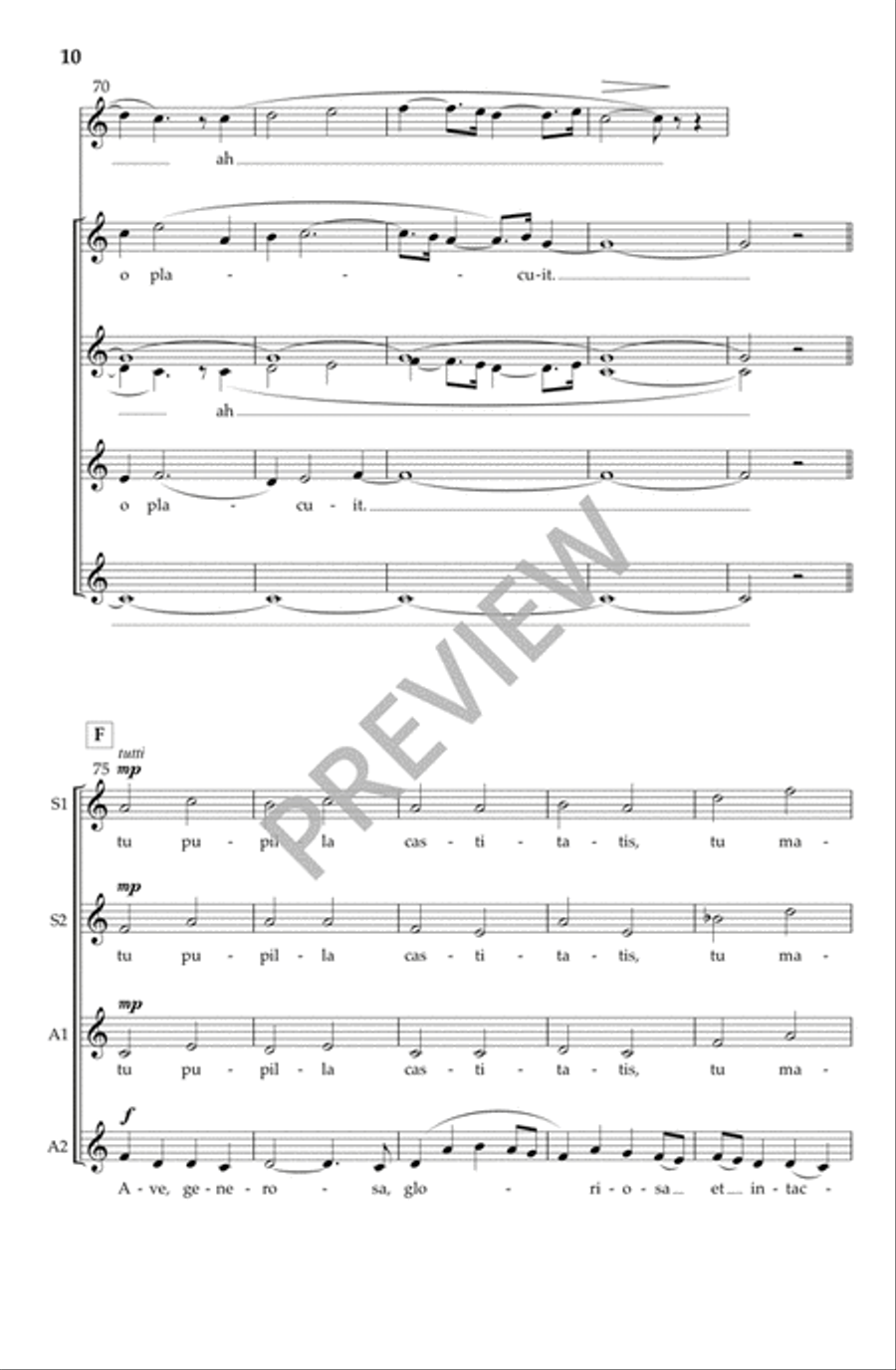 Ave Generosa (SSAA) SSAA scores gallery preview page 11