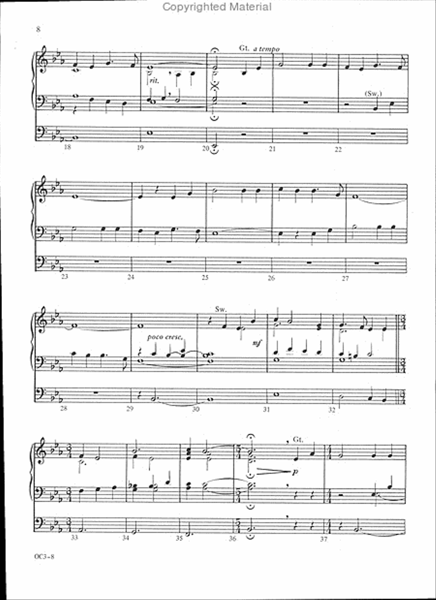 Hymns of the Cross Organ scores gallery preview page 4
