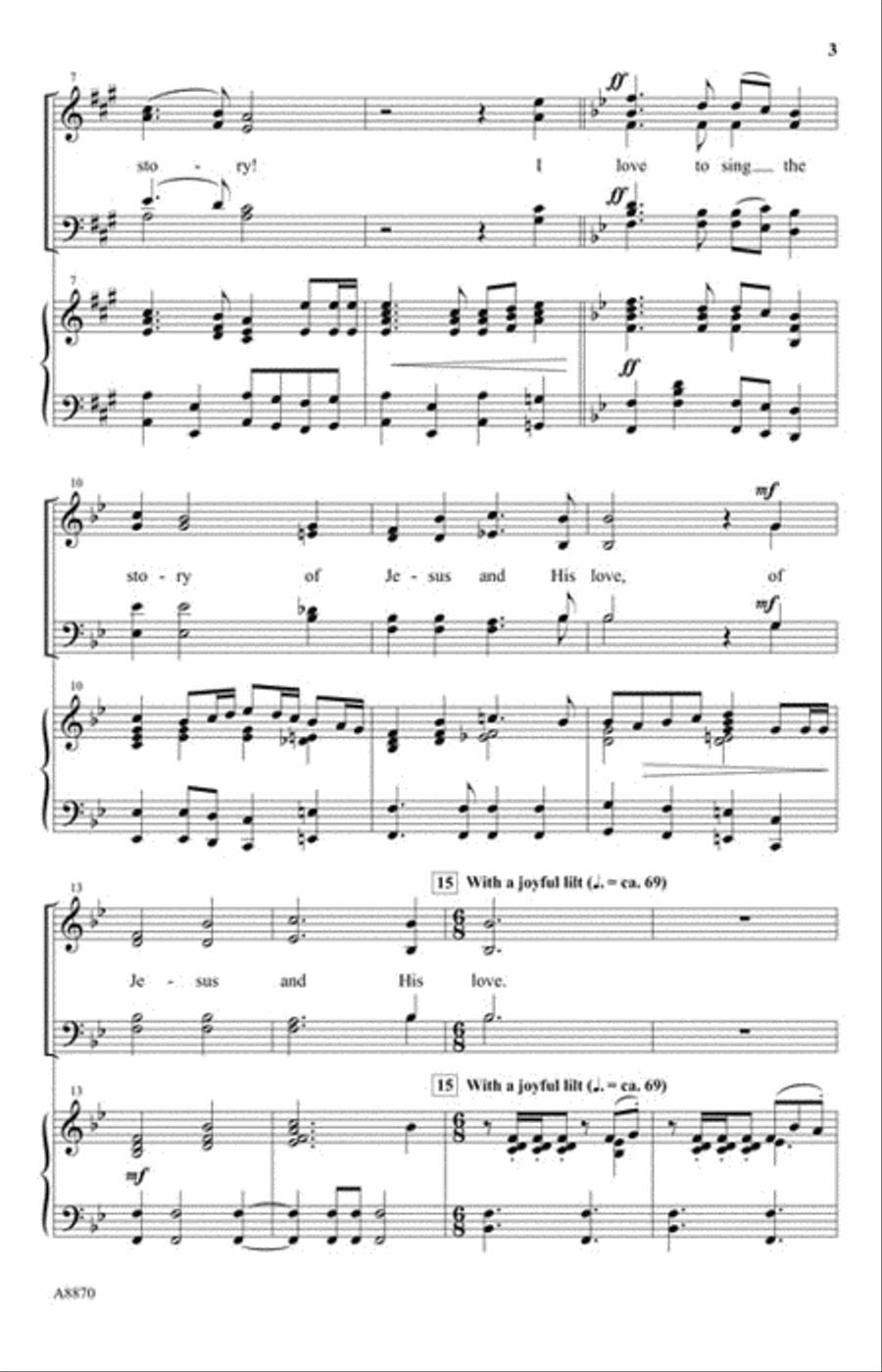 I Love To Sing The Story I Love To Sing The Story Choir scores gallery preview page 3