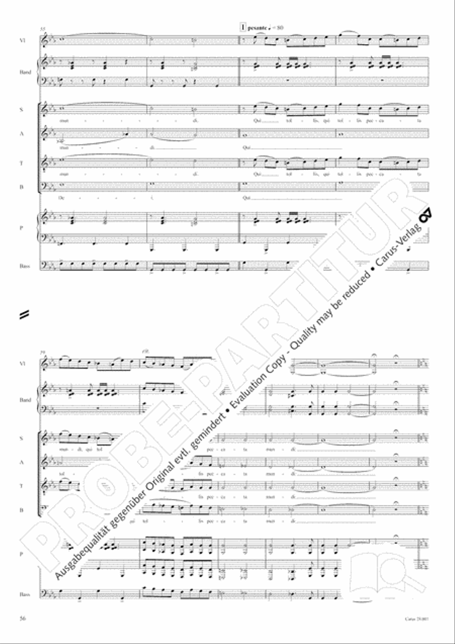 Missa latina 4-Part scores gallery preview page 57