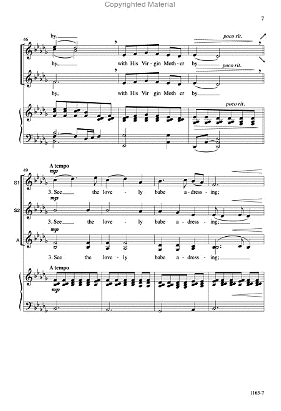 Cradle Hymn - SSAA Octavo SSAA scores gallery preview page 6