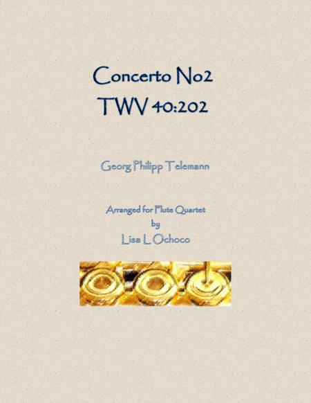 Concerto No2 TWV 40:202 for Flute Quartet image number null