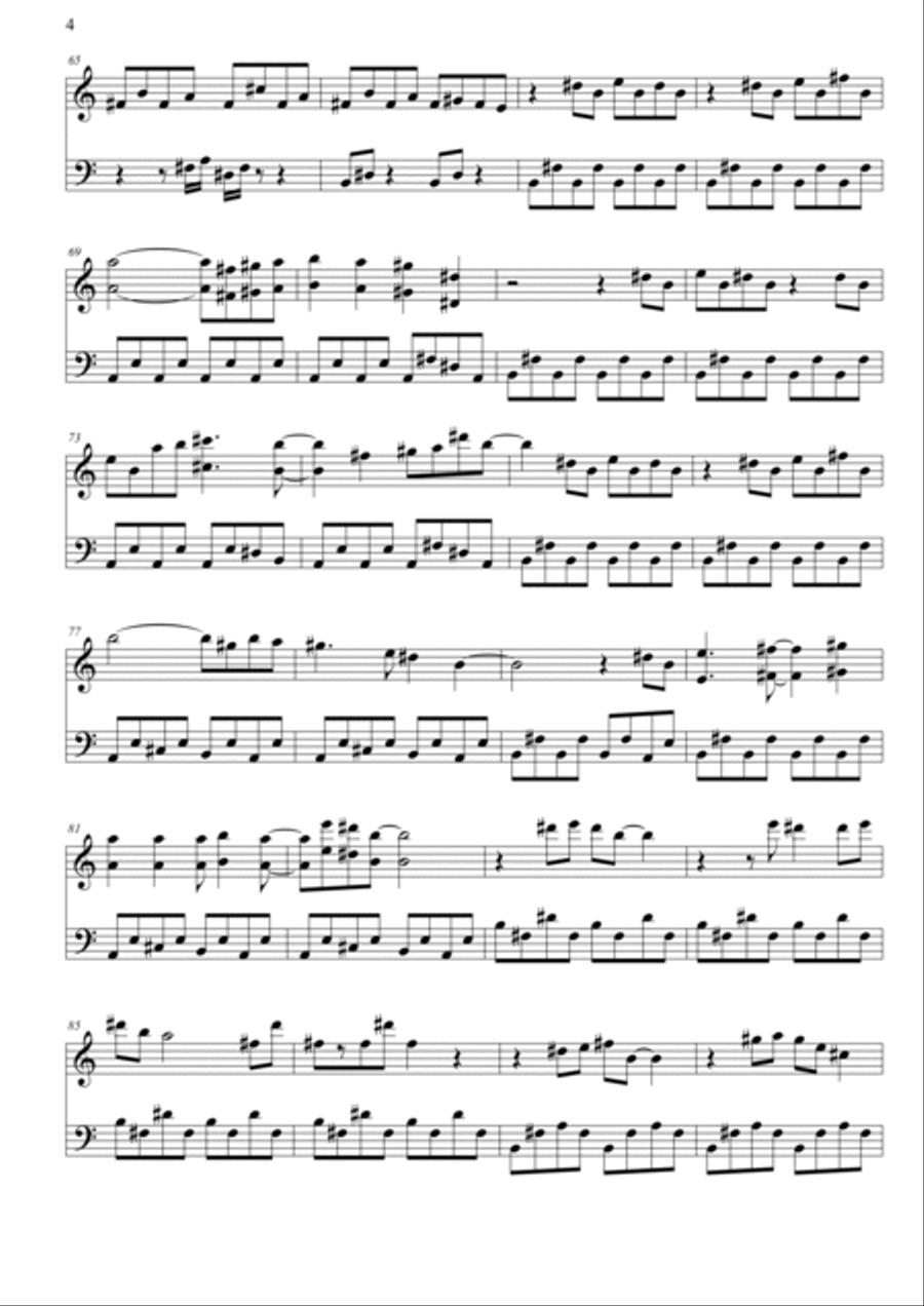 4 pezzi per pianoforte. 3- Minimal Pop Piano Solo scores gallery preview page 4
