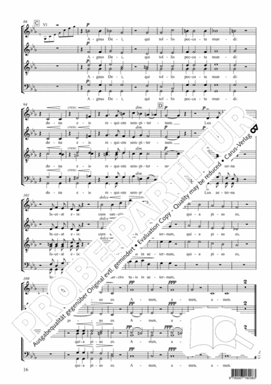 Messe de Requiem 4-Part scores gallery preview page 17