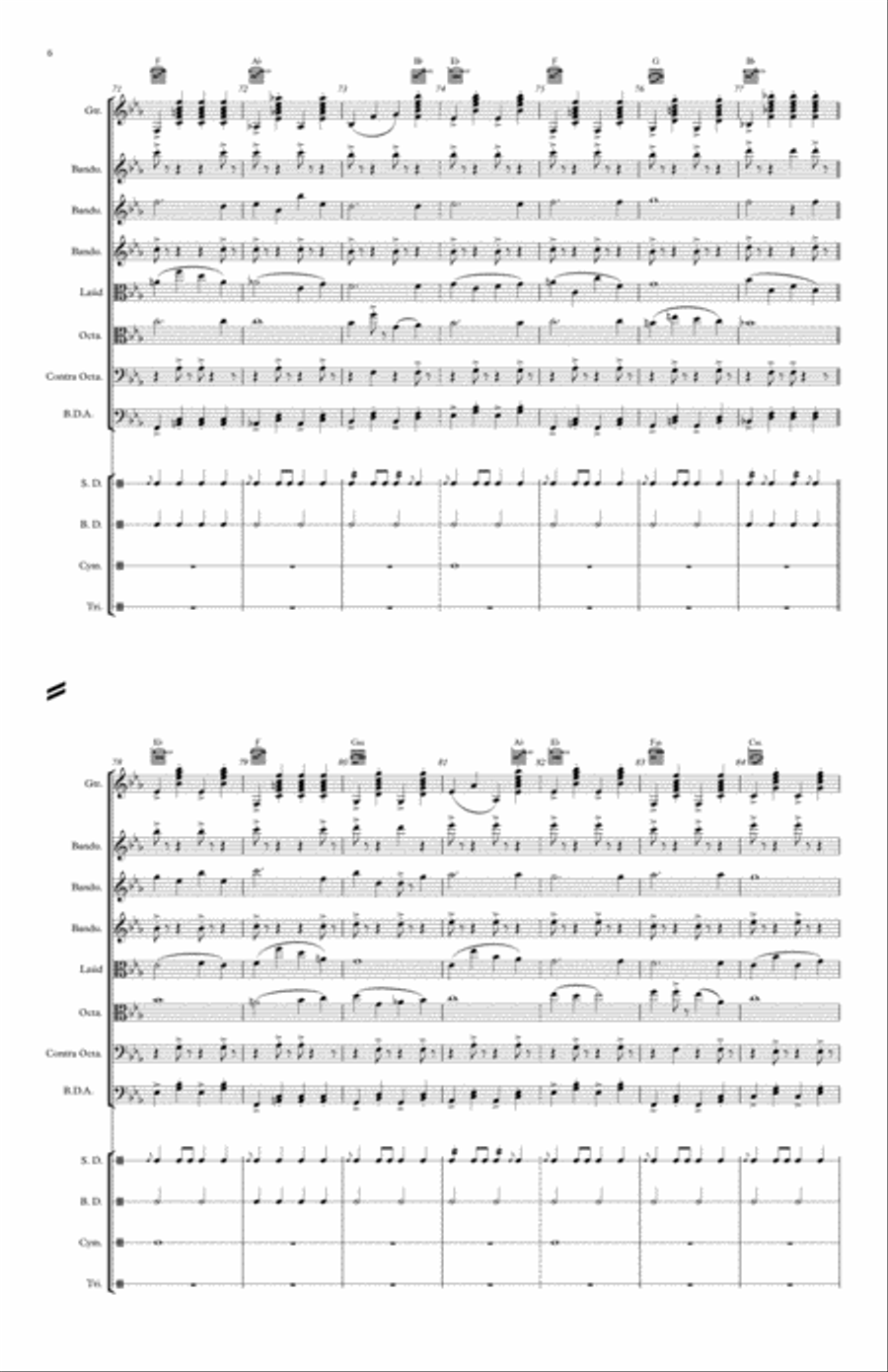 Bruno's Percieving March Bruno's Percieving March Chamber Orchestra scores gallery preview page 6
