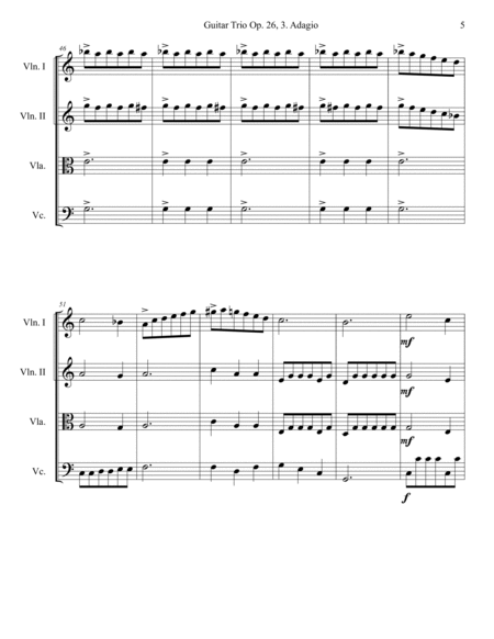 Guitar Trio, Op. 26 3. Adagio image number null