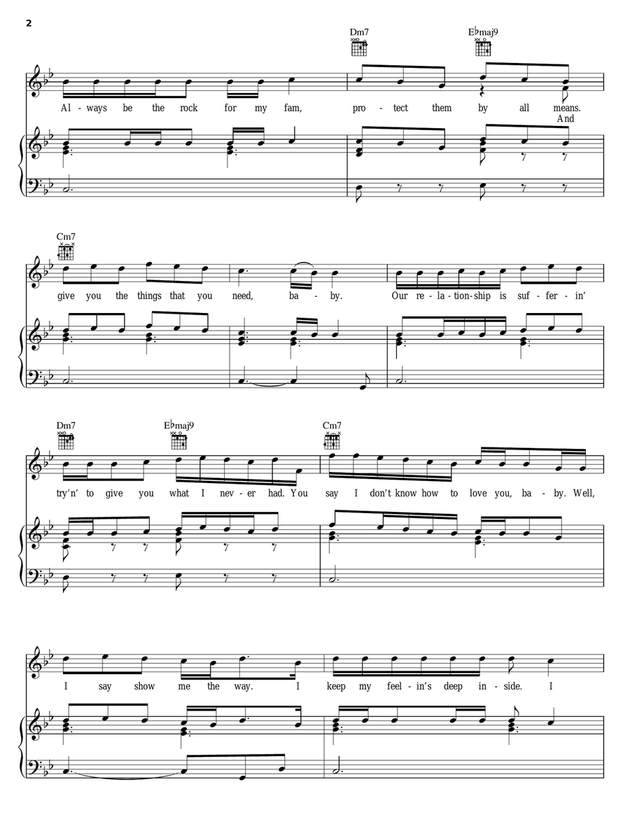 Teachme Piano, Vocal, Guitar scores gallery preview page 2