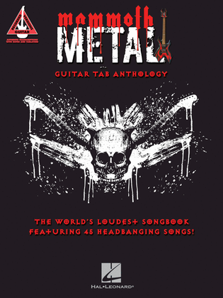 Book cover for Mammoth Metal Guitar Tab Anthology