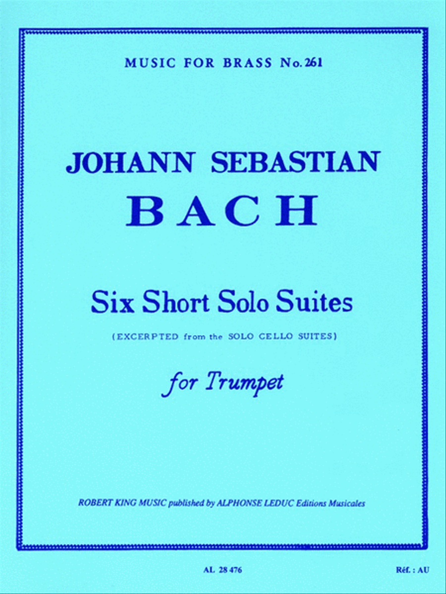 Six Short Solo Suites, Adapted For Trumpet By Robert King Trumpet Solo scores gallery preview page 1