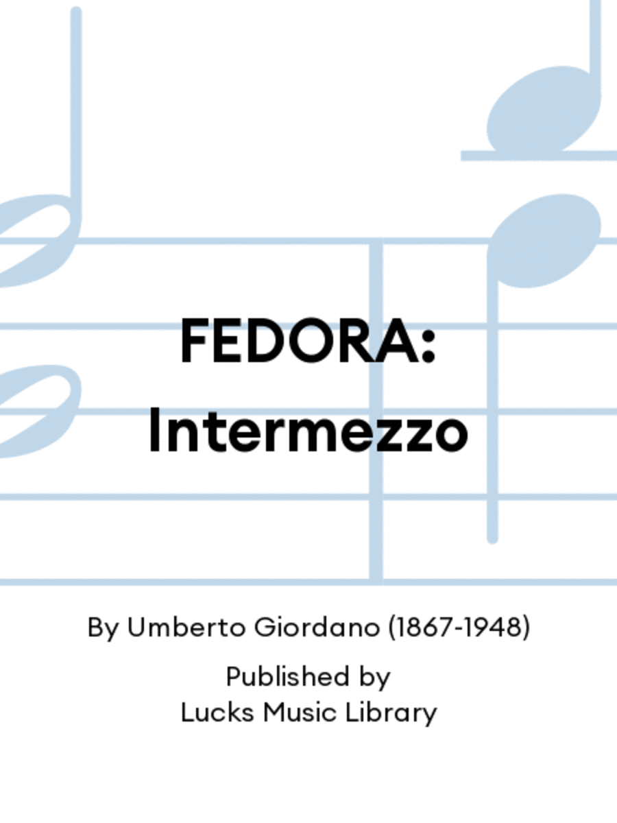 FEDORA: Intermezzo FEDORA: Intermezzo Score scores gallery preview page 1