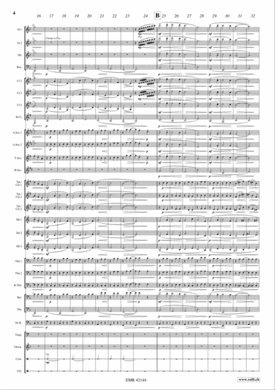 The Merry Widow Waltz Concert Band scores gallery preview page 4